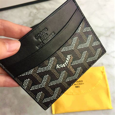 goyard black bag|authentic Goyard card holder.